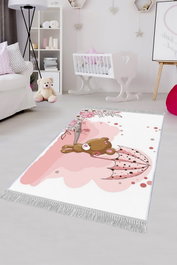 Conceptum Alfombra de Terciopelo ELS526 Multicolor 80 x 120 cm